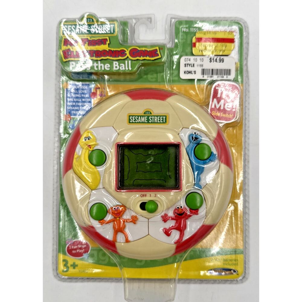 Vtg 2005 Sesame Street My First Electronic Game - Pass the Ball - Techno Source